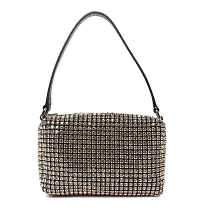 Alexander Wang Mesh Crystal Rhinestone Mini Heiress Pouch Sandstone 1 of 10