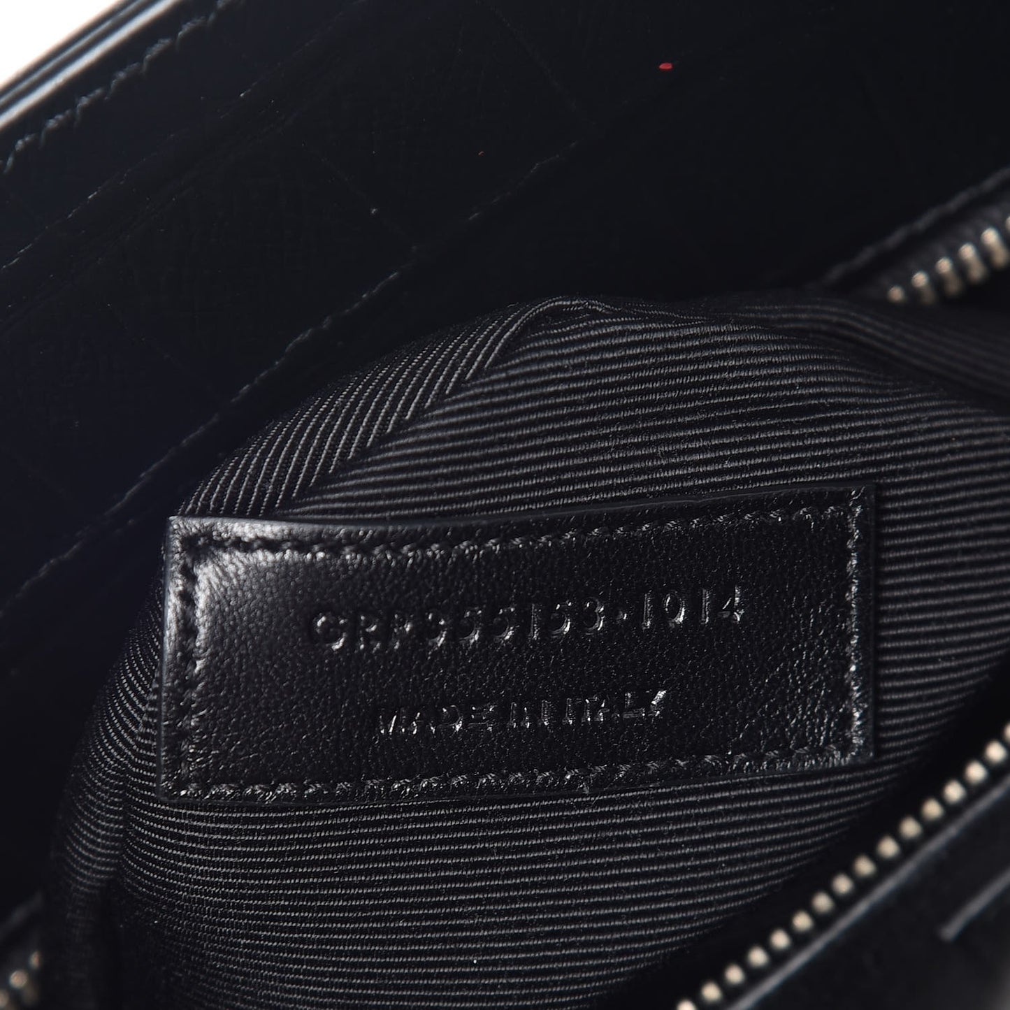 Croc Calfskin Embossed Small Sac de Jour Black