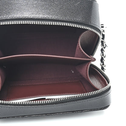 Chanel Caviar Quilted CC Vanity Case With Chain Black 5 of 9