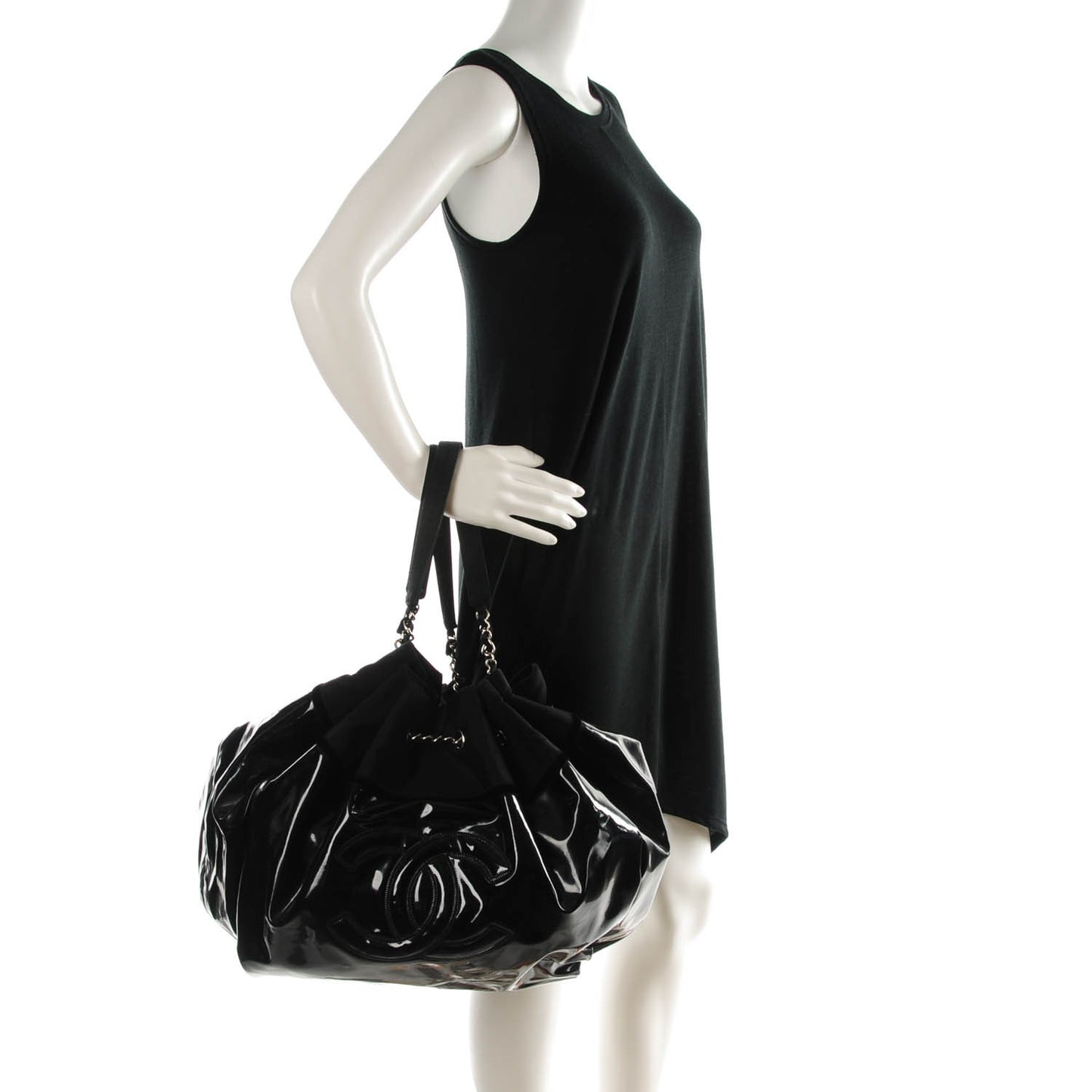 Vinyl Large Stretch Spirit Cabas Black
