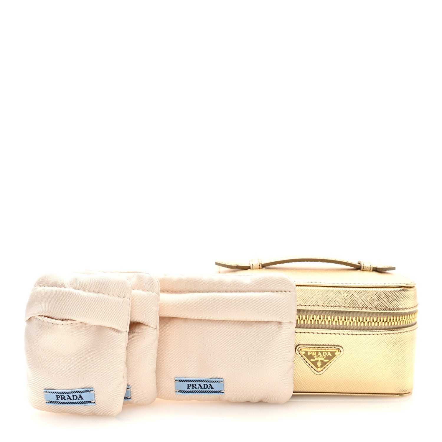 Prada Saffiano Beauty Case Platino 3 of 7