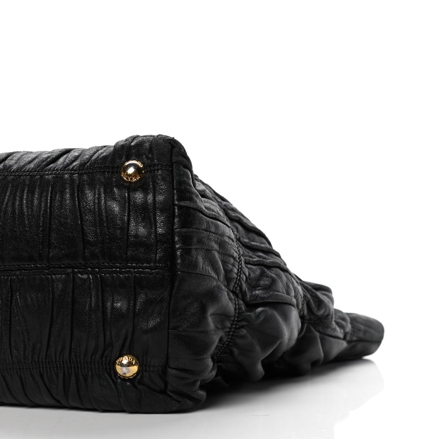Nappa Gaufre Tote Black
