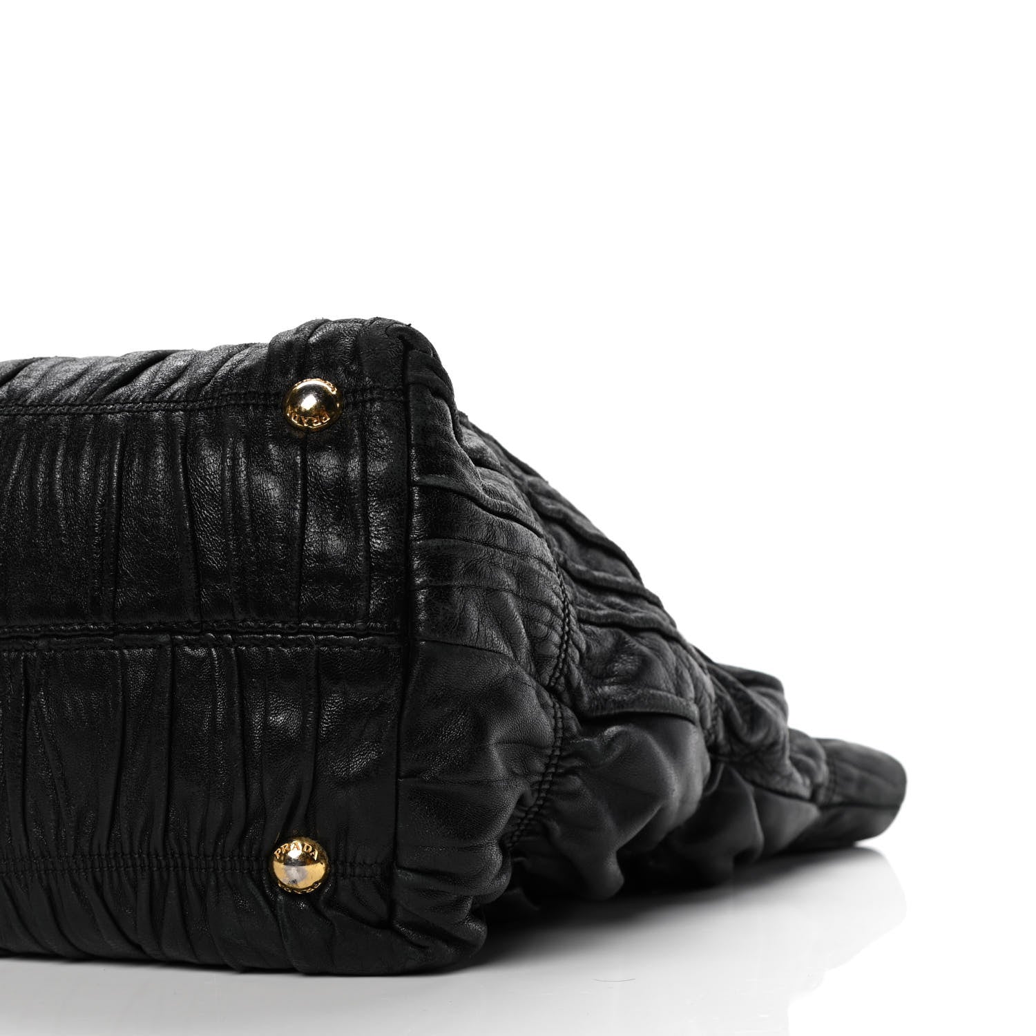 Prada Nappa Gaufre Tote Black 9 of 10