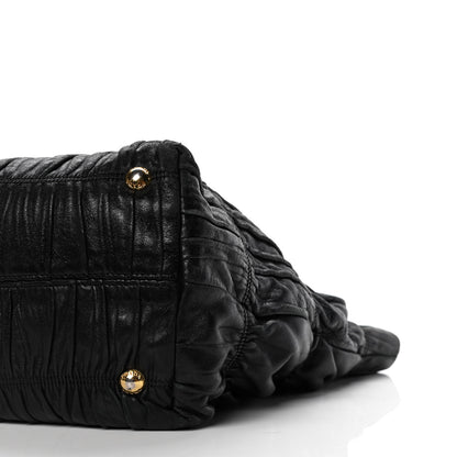 Prada Nappa Gaufre Tote Black 9 of 10