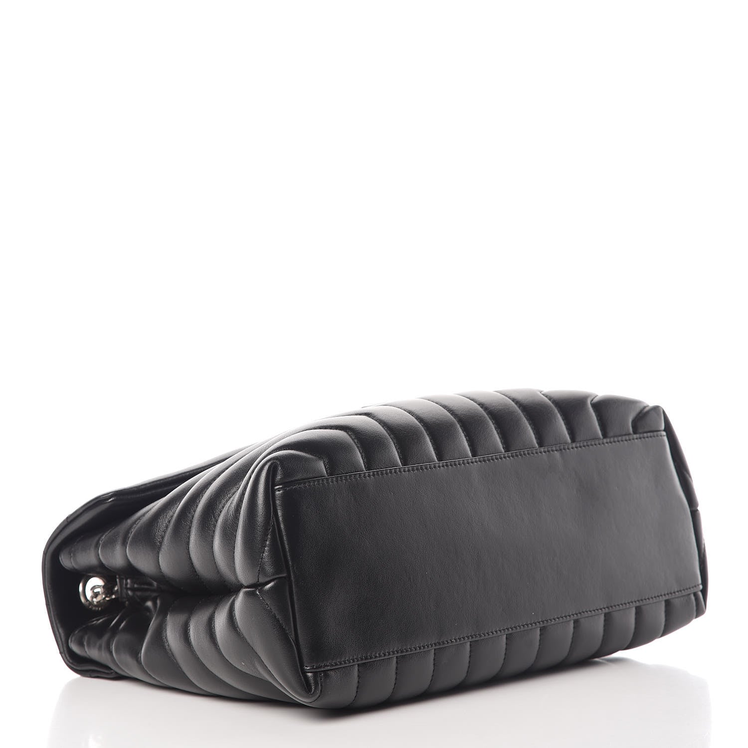 Saint Laurent Calfskin Y Quilted Monogram Medium Loulou Chain Satchel Black 4 of 13