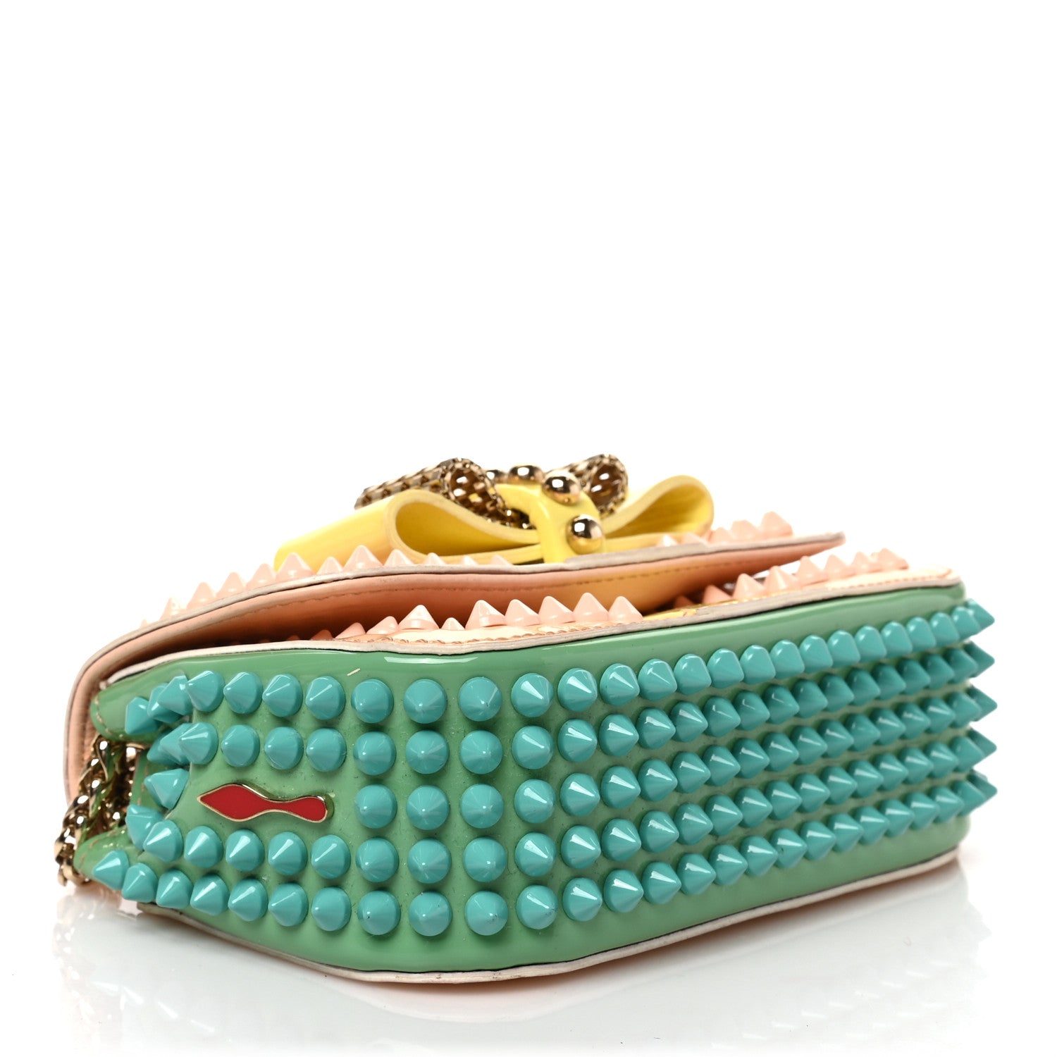 Christian Louboutin Patent Spiked Sweety Charity Crossbody Bag Multicolor 4 of 9