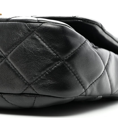 Chanel Lambskin Quilted Small Lacquered Chain Flap Black 10 of 10