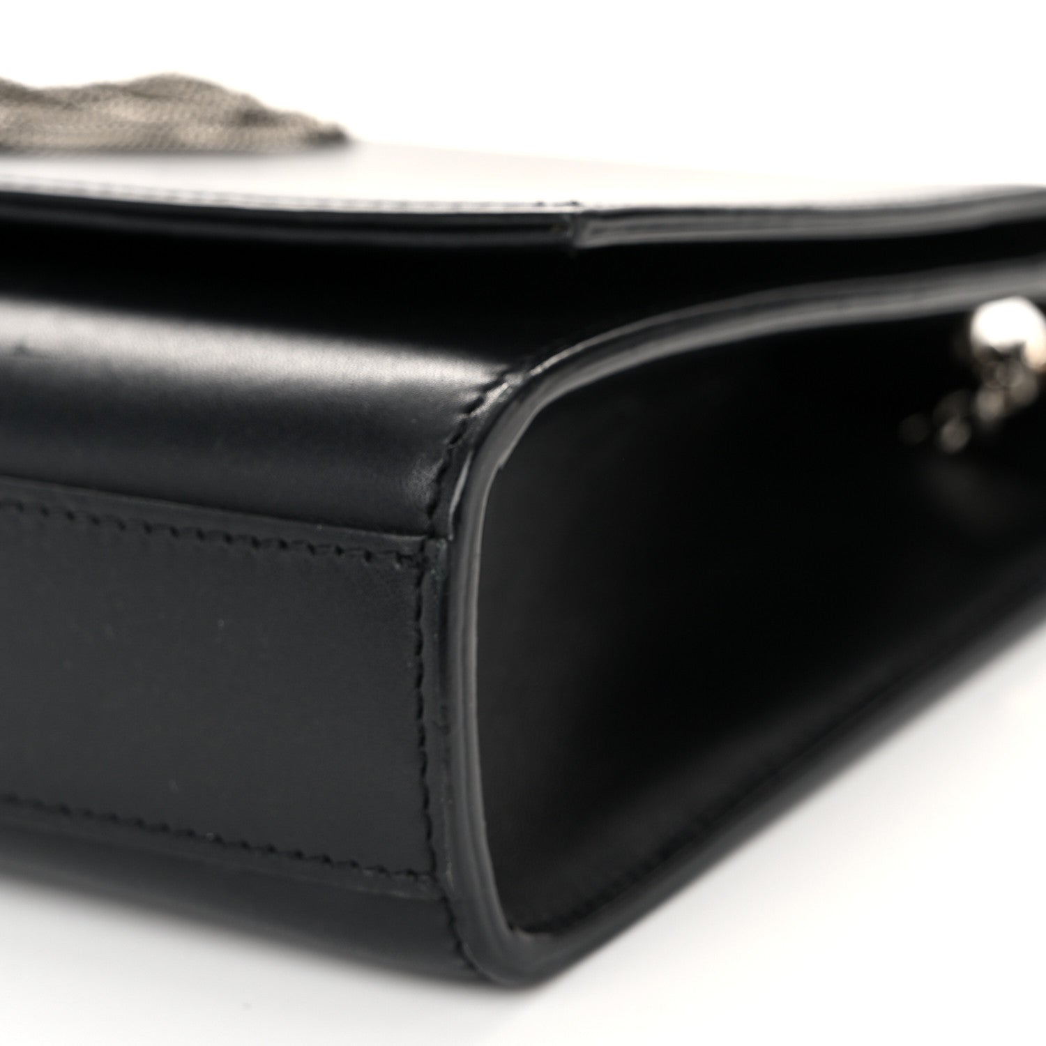 Saint Laurent Smooth Calfskin Medium Classic Monogram Kate Tassel Satchel Black 9 of 11