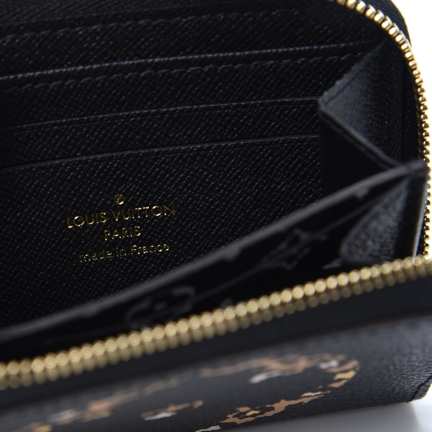Monogram Giant Jungle Zippy Coin Purse Black
