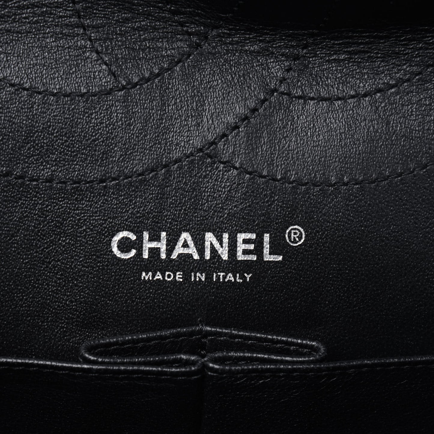 Distressed Patent Quilted 2.55 Reissue 227 Flap Black