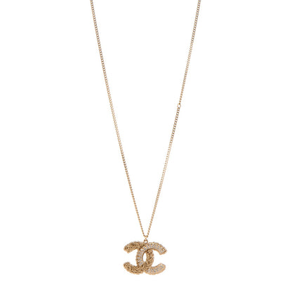 Chanel Crystal CC Necklace Light Gold 1 of 6