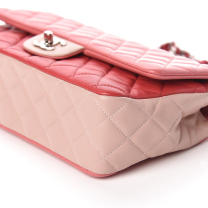 Chanel Lambskin Quilted Tri-Color Medium Valentine Charms Single Flap Pink 9 of 11