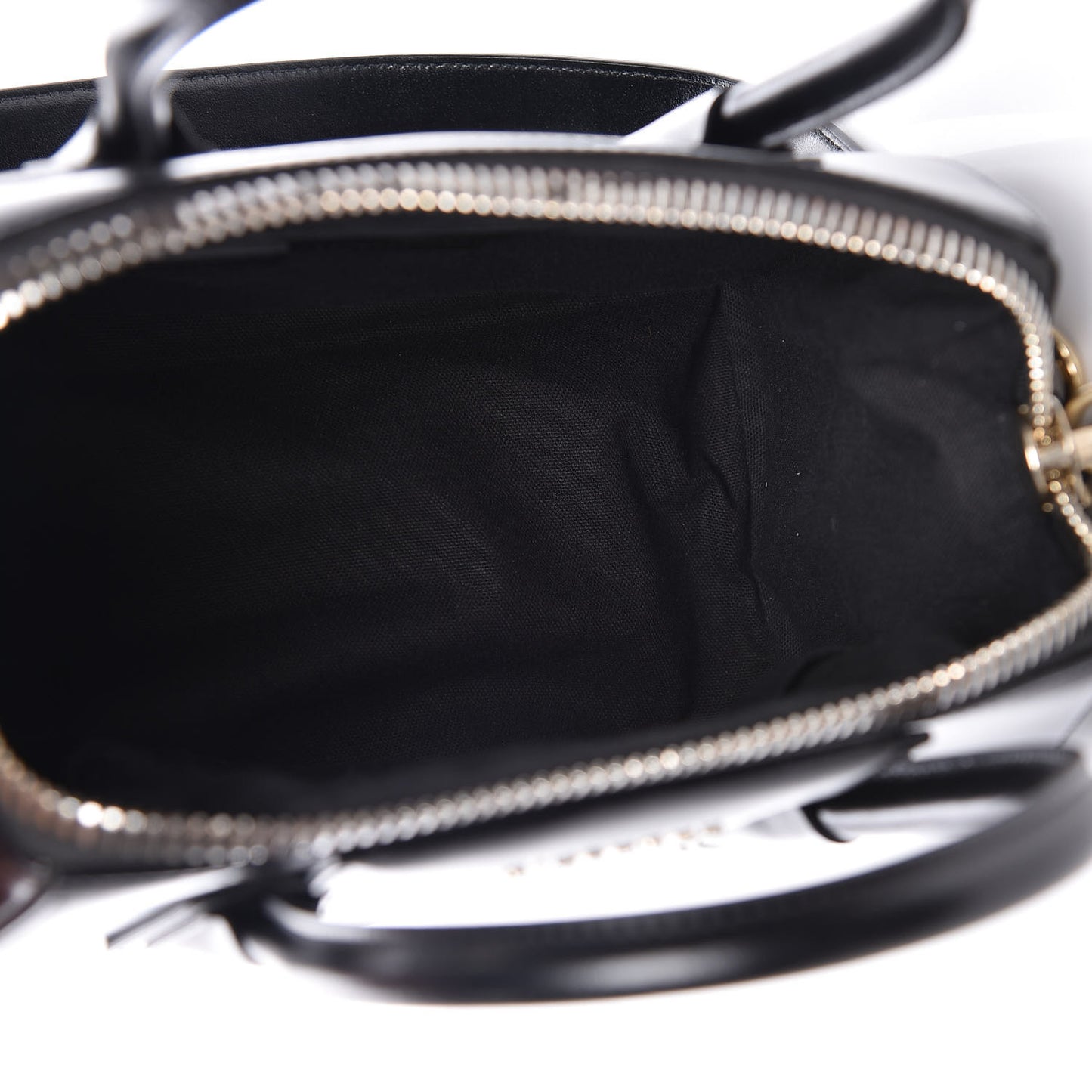 Shiny Lord Calfskin Small Antigona Black