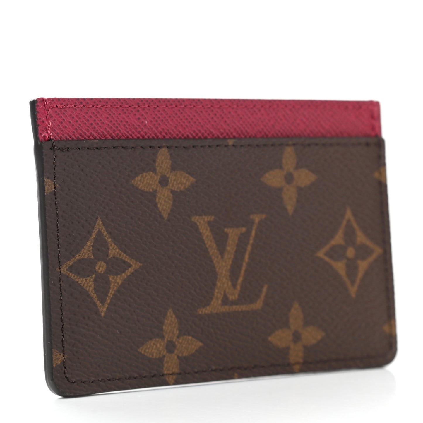 Monogram Card Holder Fuchsia