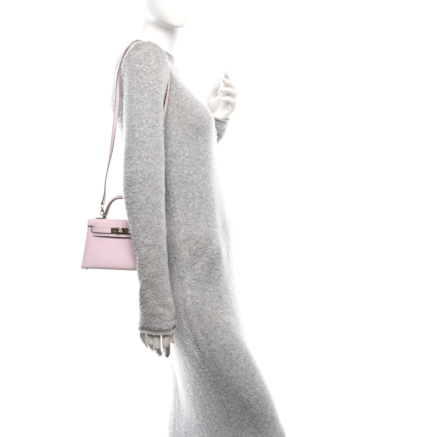 Hermes Epsom Horseshoe Mini Kelly Sellier 20 Mauve Pale Gris Perle 2 of 10