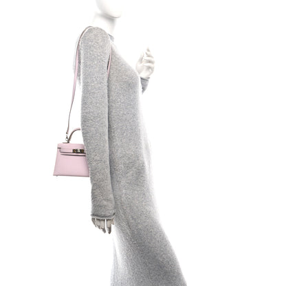 Hermes Epsom Horseshoe Mini Kelly Sellier 20 Mauve Pale Gris Perle 2 of 10