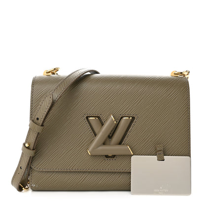 Louis Vuitton Epi Twist Shoulder Bag MM Smokey Brown 1 of 10