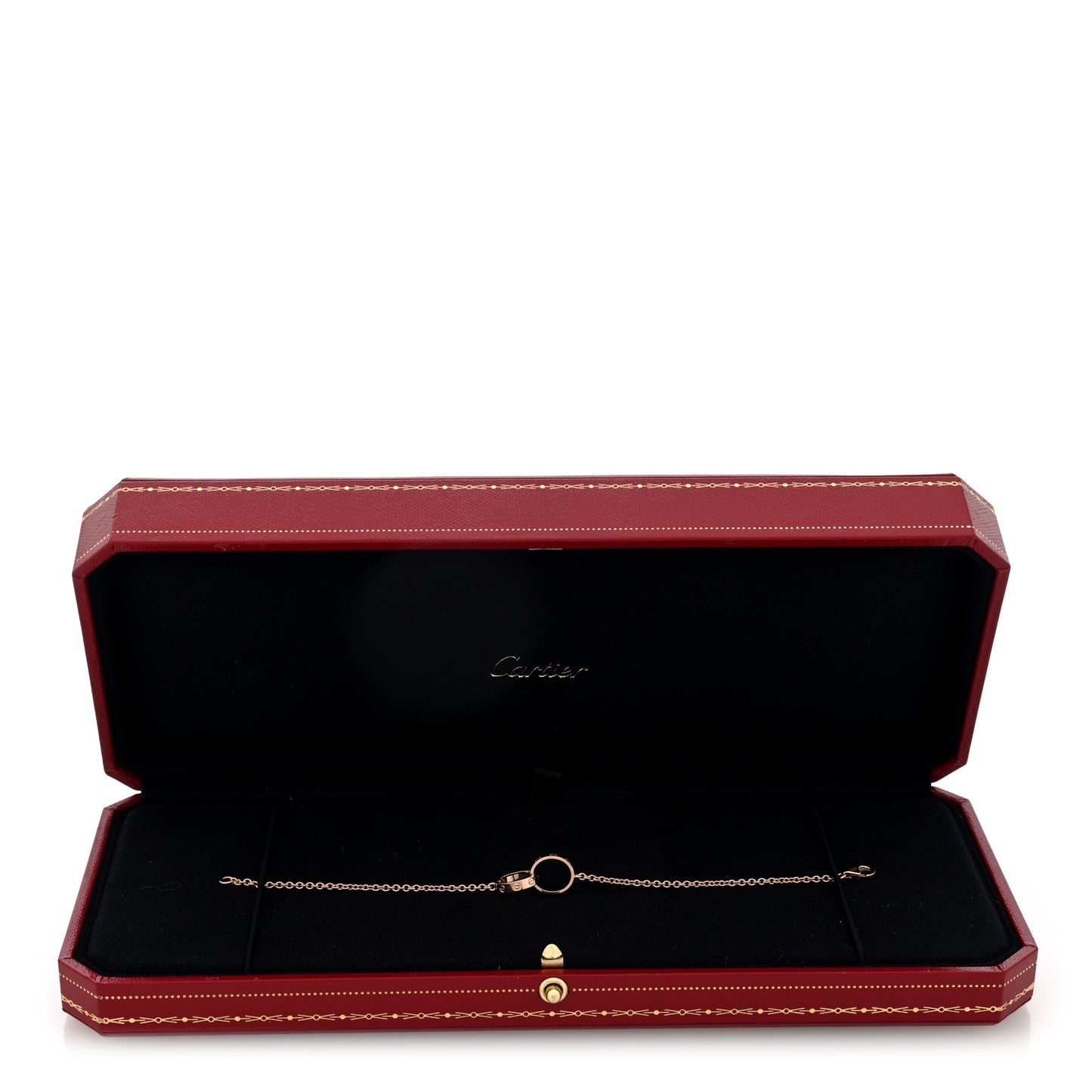 18K Pink Gold Interlocking LOVE Bracelet