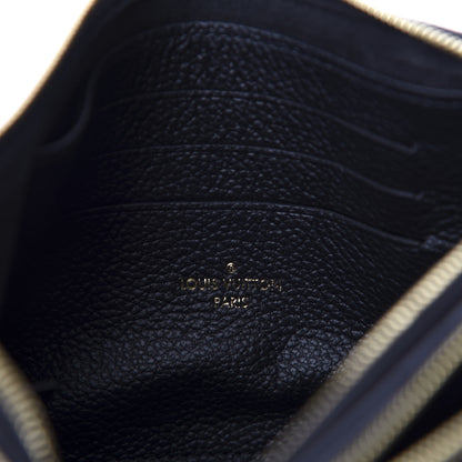 Louis Vuitton Empreinte Double Zip Pochette Black 9 of 12
