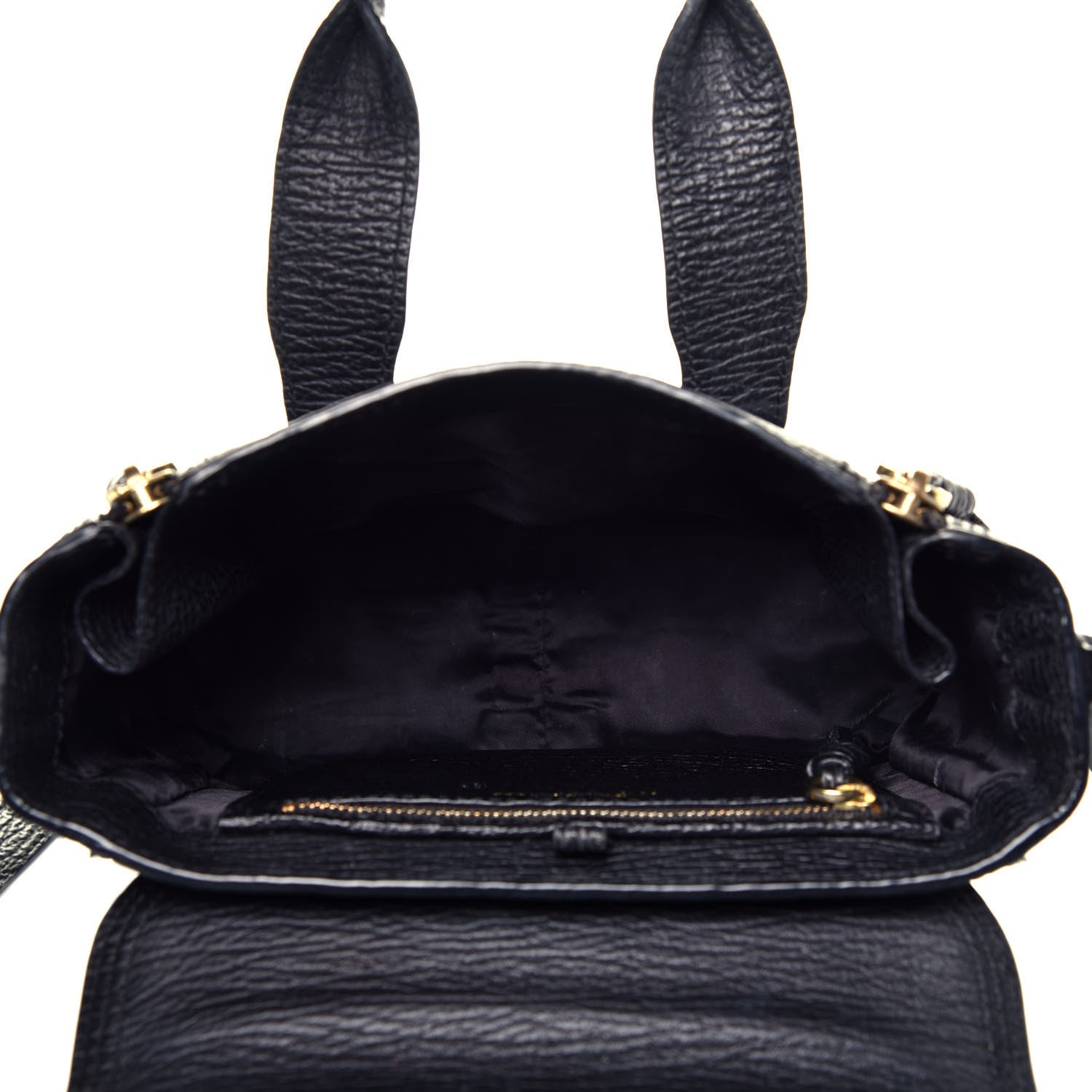 3.1 Phillip Lim Textured Calfskin Mini Pashli Satchel Black 6 of 10