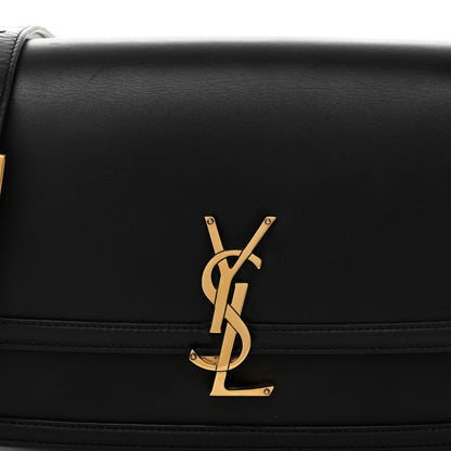 Saint Laurent Box Calfskin Monogram Medium Solferino Satchel Black 7 of 10