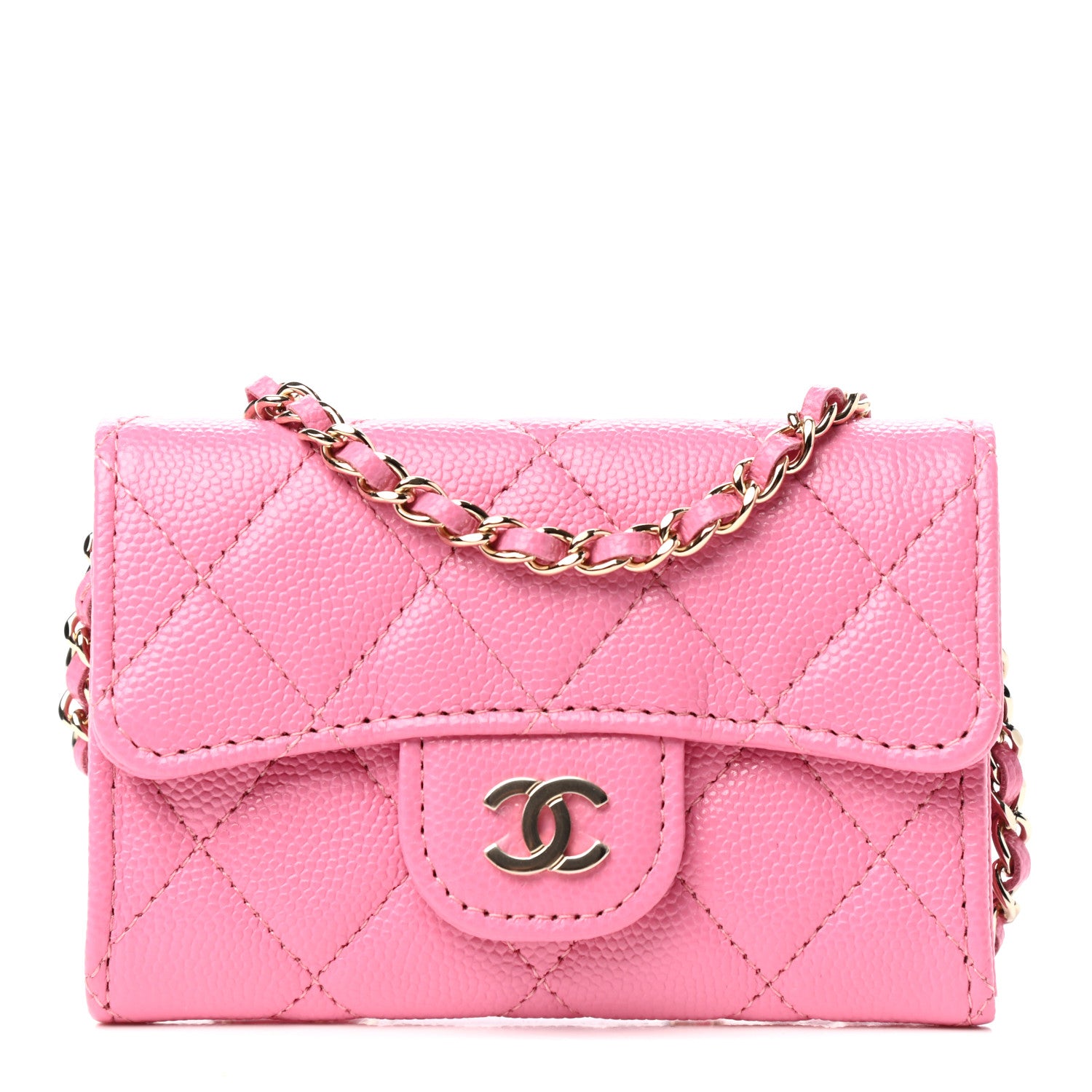 Chanel Caviar Quilted Belt Bag Pink 1 of 8