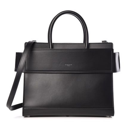 Givenchy Smooth Calfskin Small Horizon Satchel Black 1 of 11