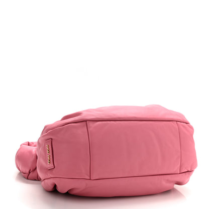 Miu Miu Nappa Knot Top Handle Shoulder Bag Begonia 4 of 11