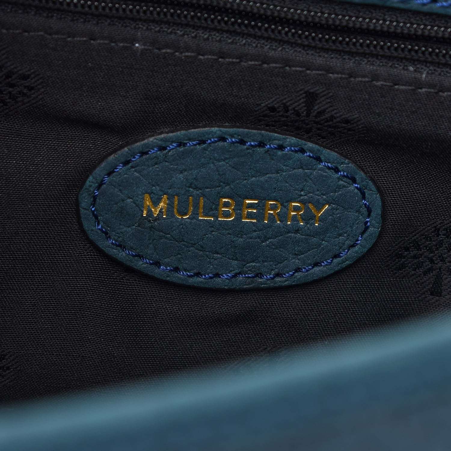 Mulberry Shrunken Calfskin Medium Bryn Petrol 6 of 8