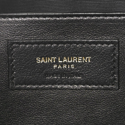 Saint Laurent Lambskin Carre Quilted Cassandre Mini Camera Bag Black 6 of 11