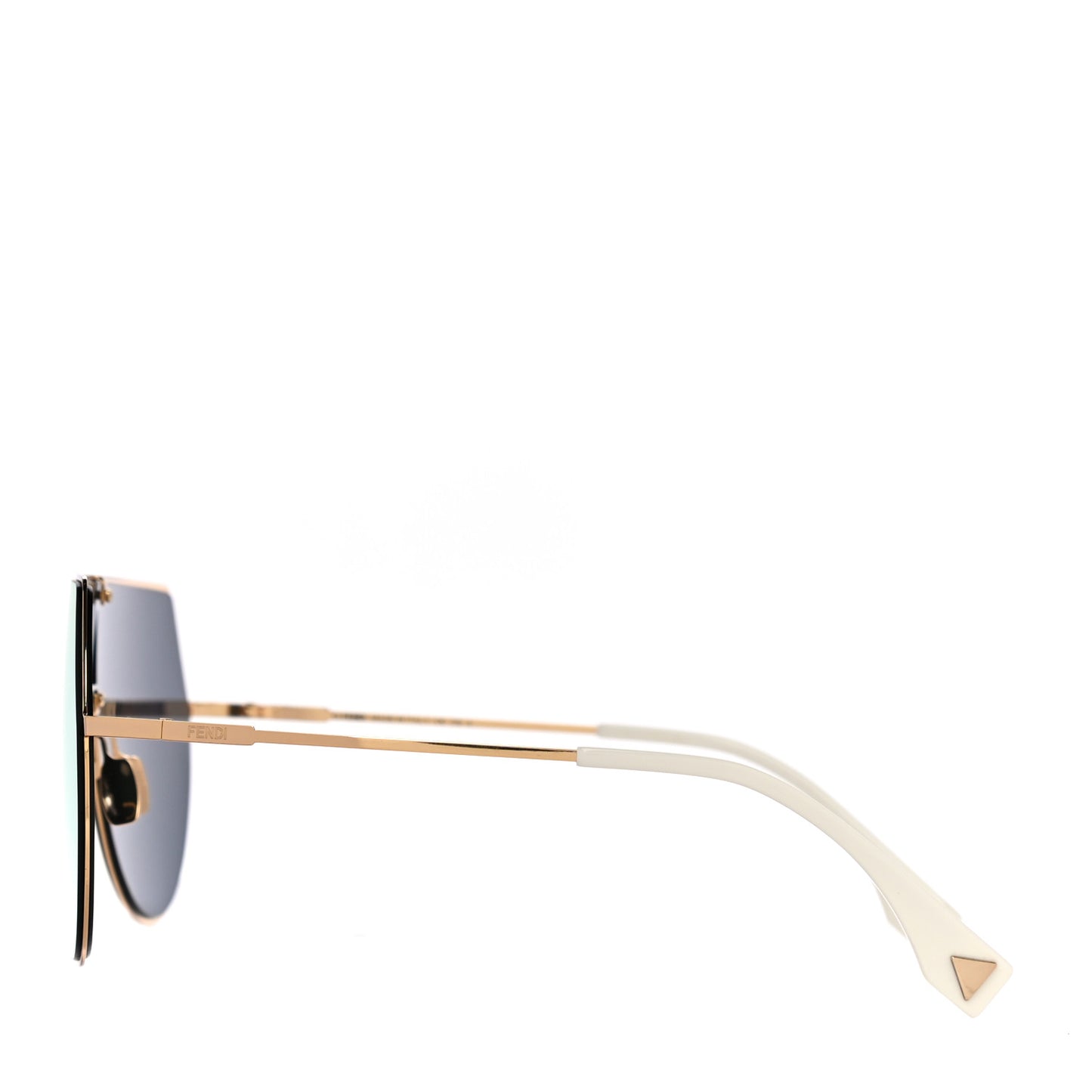 Metal Mirrored Eyeline Sunglasses FF 0193/S Matte Gold