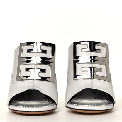 Givenchy Grained Goatskin 4G Logo Mules 36 White 4 of 6