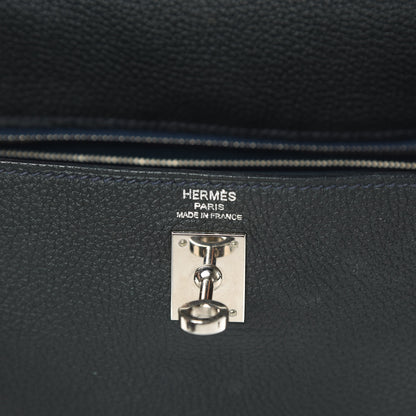 Hermes Togo Kelly Retourne 25 Bleu Ocean 6 of 17