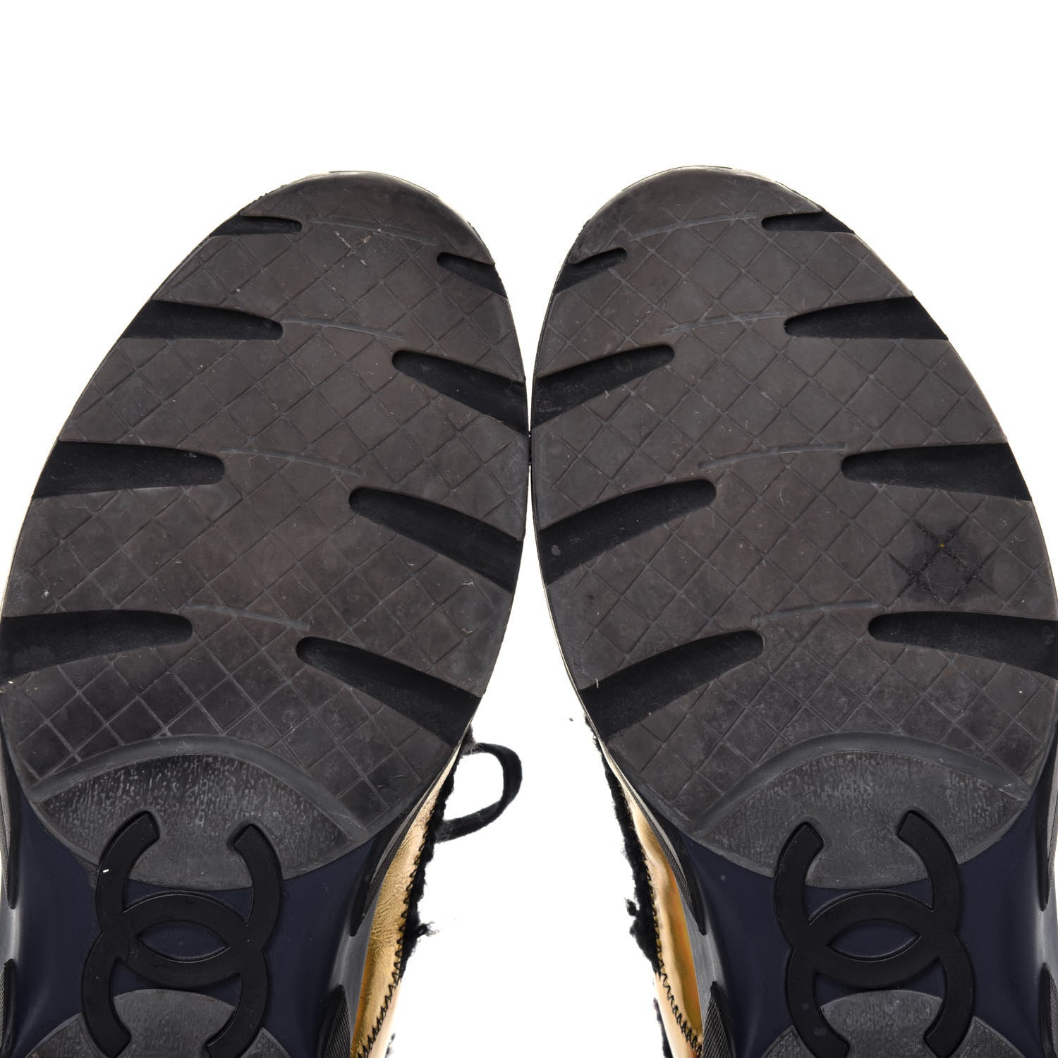 Chanel Tweed Suede Calfskin Runway Sneakers 37 Black Multicolor 9 of 18