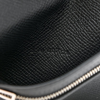 Hermes Epsom Bearn Compact Wallet Black 7 of 7