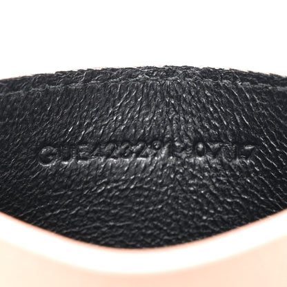 Saint Laurent Grain De Poudre Matelasse Chevron Monogram Credit Card Case Pale Pink 7 of 7