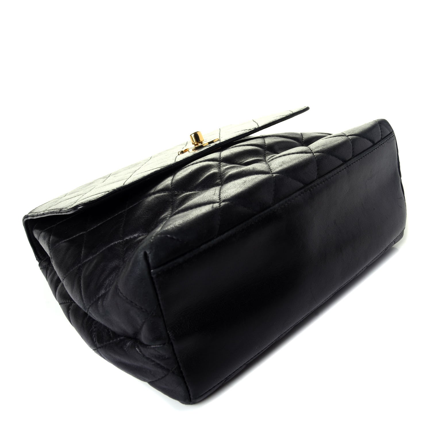 Chanel Lambskin Quilted Medium Braided Single Flap Black 4 of 9