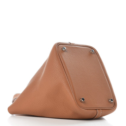 Hermes Taurillon Clemence Picotin Lock 18 PM Gold 4 of 9
