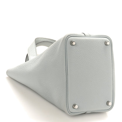 Hermes Taurillon Clemence Picotin Lock 18 PM Bleu Pale 4 of 7