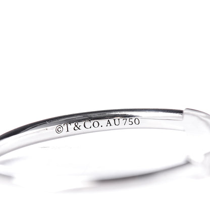 Tiffany 18K White Gold Diamond T Wire Ring 51 5.75 5 of 6