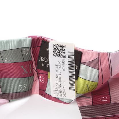 Hermes Silk Astrologie Nouvelle Twilly Rose Framboise Pistache 4 of 4