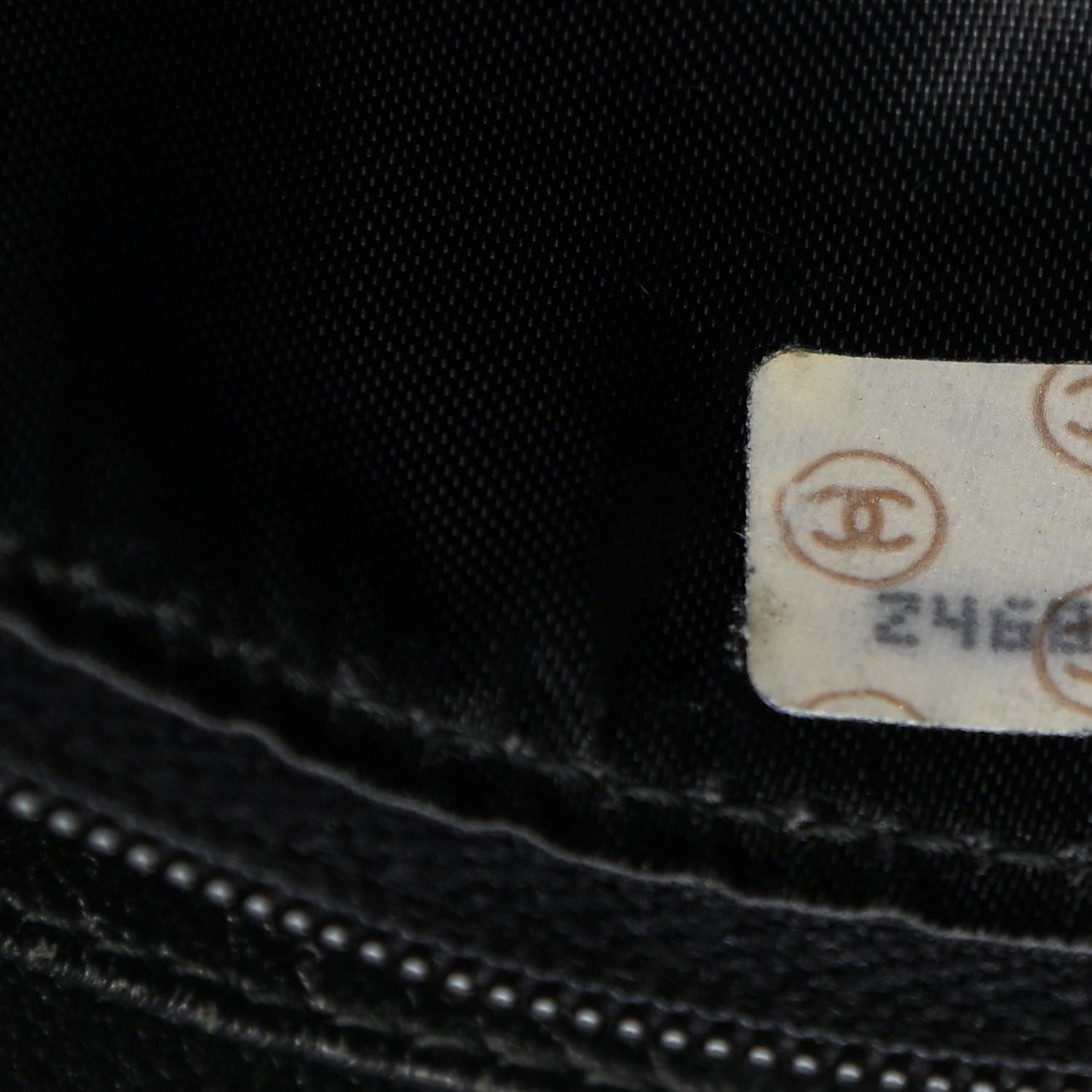 Chanel Lambskin Quilted CC Tassel Camera Case Black 8 of 15