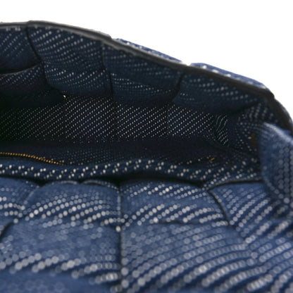Bottega Veneta Denim Maxi Intrecciato Padded Cassette High Frequency Crossbody Bag Indigo 5 of 7