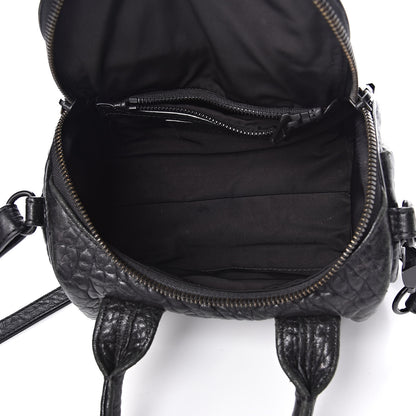 Alexander Wang Pebbled Lambskin Mini Rockie Black Matte Black Hardware 5 of 12