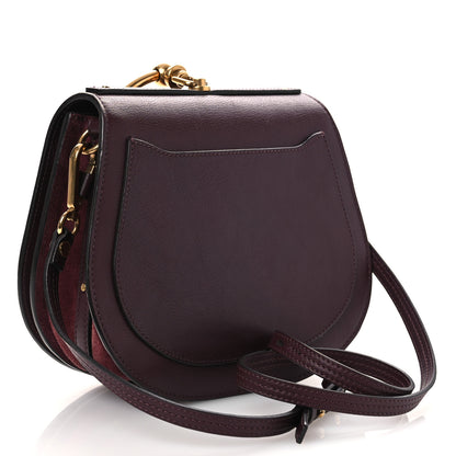 Chloe Calfskin Suede Medium Nile Bracelet Bag Sienna Red 3 of 13
