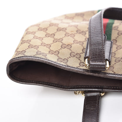 Gucci Monogram Medium Jolicoeur Tote Dark Brown 11 of 19