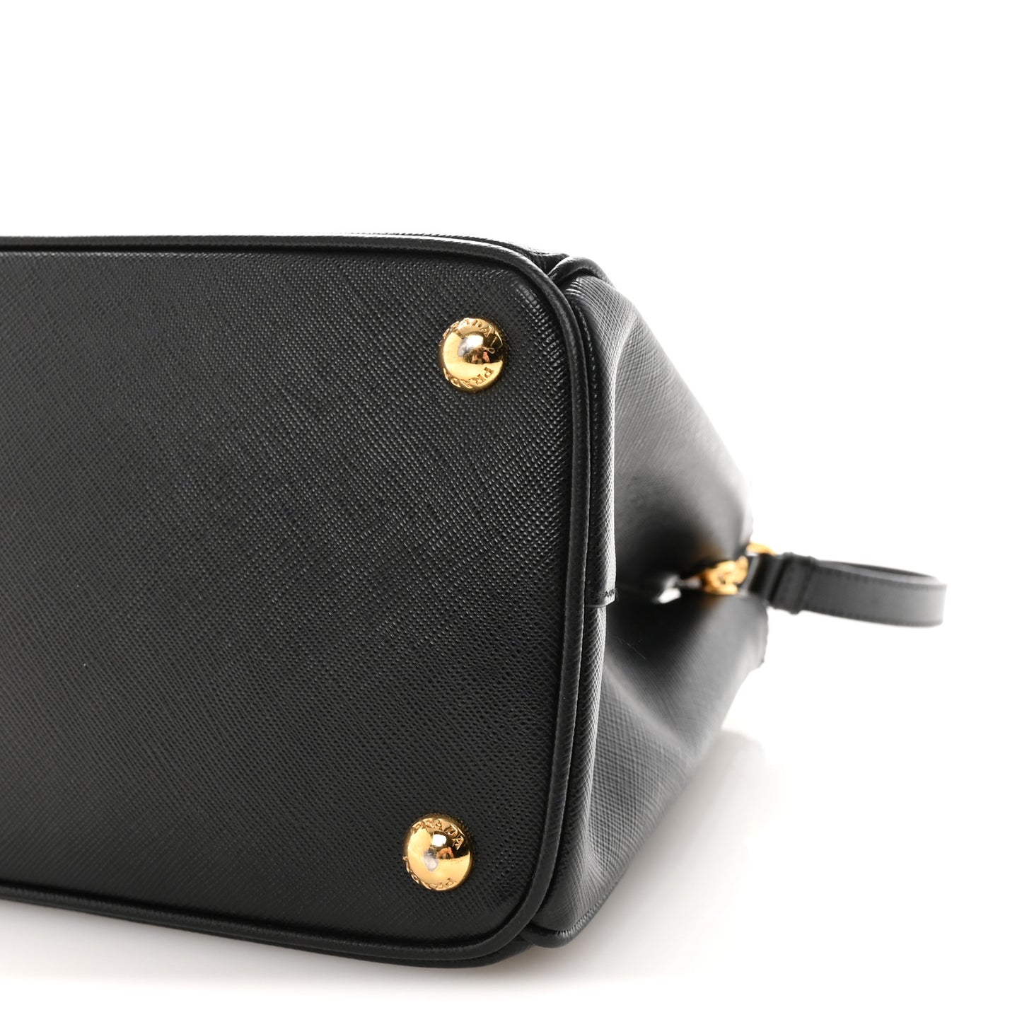 Saffiano Small Galleria Double Zip Tote Black