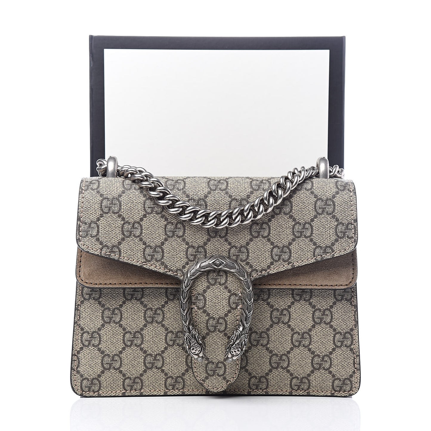 GG Supreme Monogram Mini Dionysus Shoulder Bag Taupe