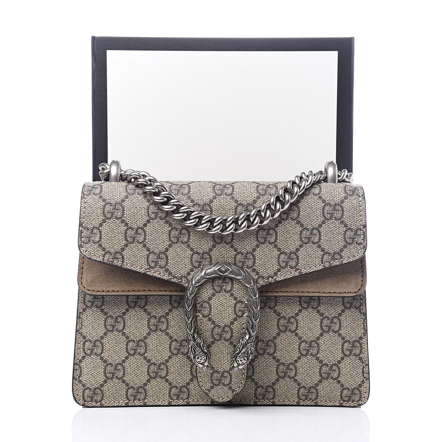 Gucci GG Supreme Monogram Mini Dionysus Shoulder Bag Taupe 13 of 13
