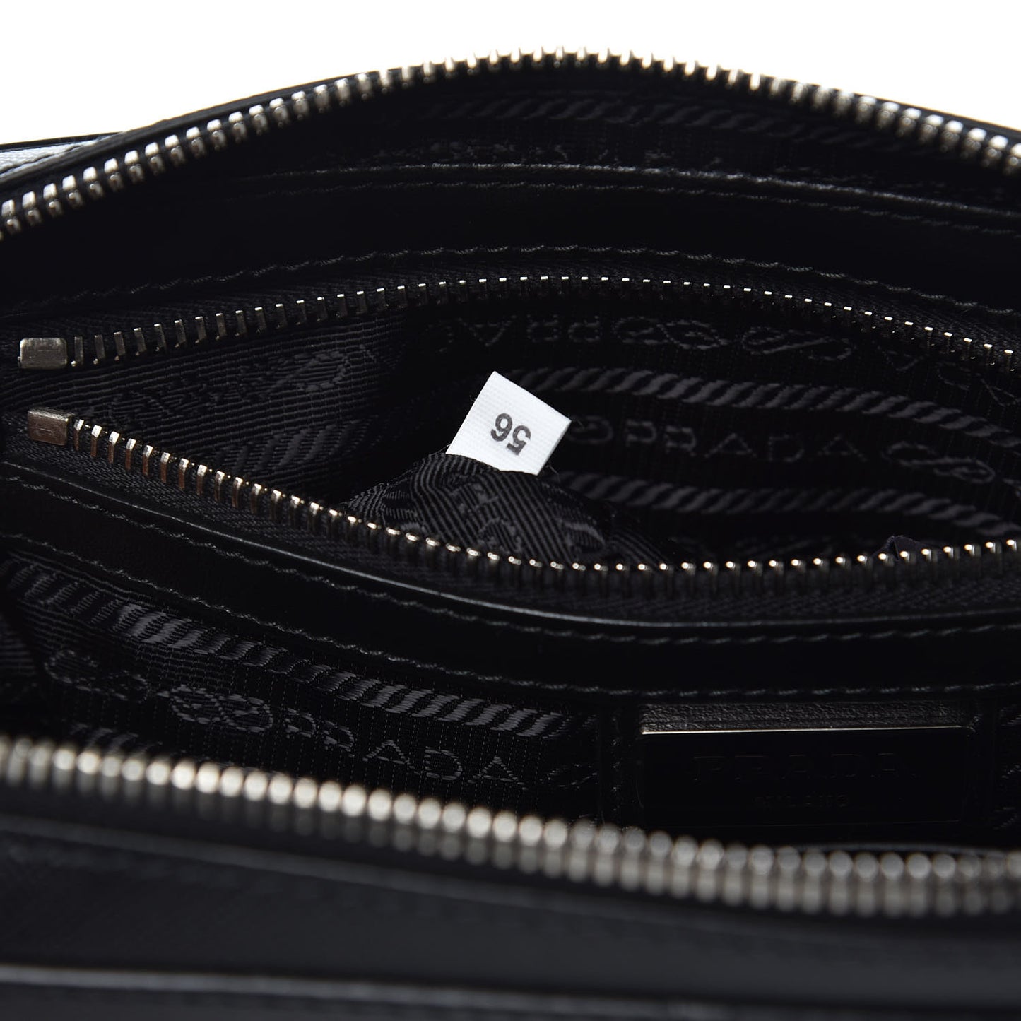 Saffiano Travel Wristlet Bag Nero Black